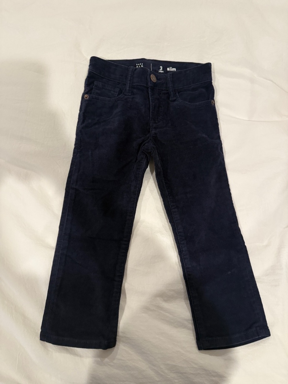 GAP Slim Corduroy Pants - Navy Blue